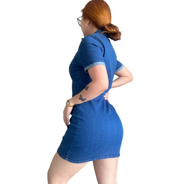 vestido de jean de mujer