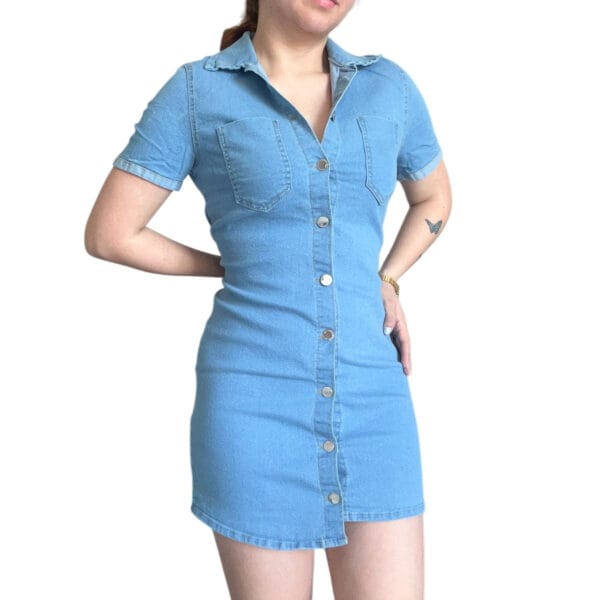 vestido de jean de mujer