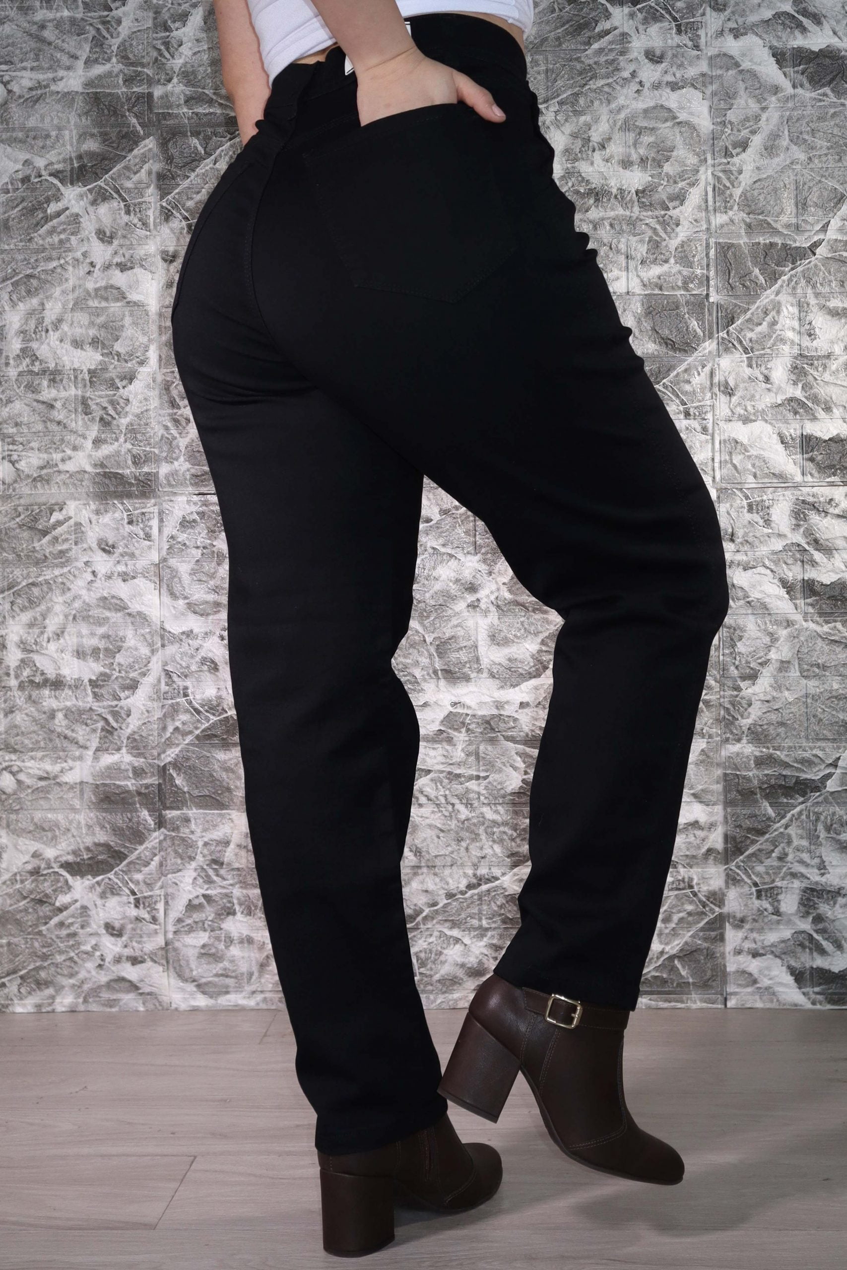 Jean Slouchy Mom Negro - Imagen 2