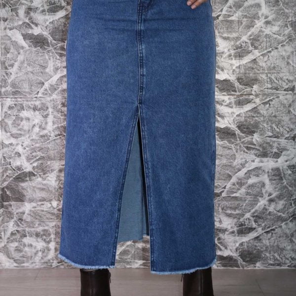 Pollera Midi Larga Fleco