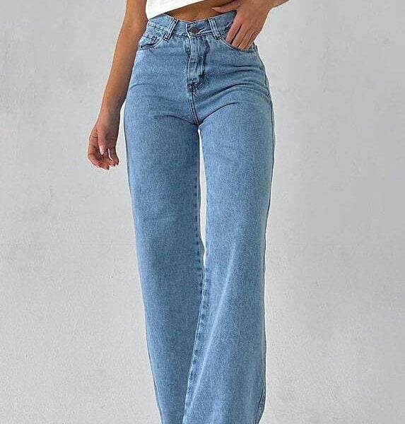 Jean Wide Leg Azul Claro