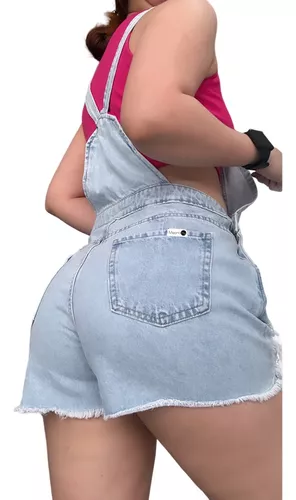 Jardinero Jean Short Denim - Imagen 2