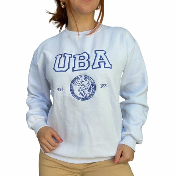 buzo oversize bordado de universidad uba la plata unr