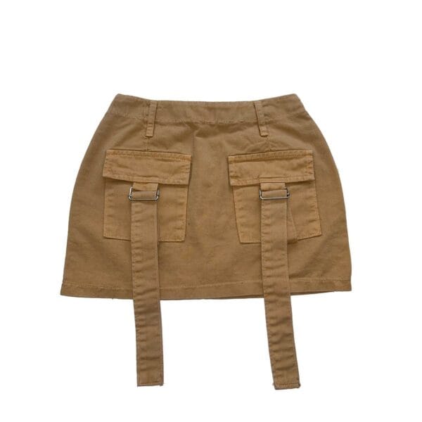 pollera cargo beige