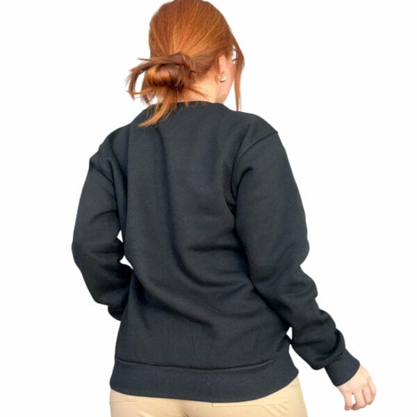 buzo oversize de mujer y hombre unisex invierno frizado bordado de la uba