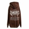 Hoodie Oversize Tribal Chocolate