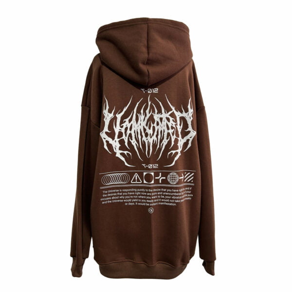 Hoodie Oversize Tribal Chocolate