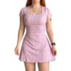 Vestido Lilas Efecto Corset Coquette de mujer