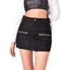 Pollera Mini Cargo Negra Malefica