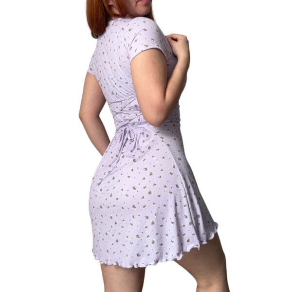 vestido efecto corset de mujer corto