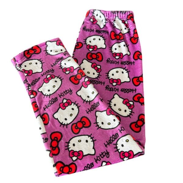 Alternative view of Pantalón Polar Soft Coquette Rosa Oscuro Hello Kitty