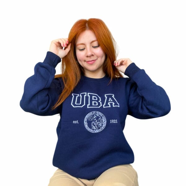 Buzo bordado UBA campera