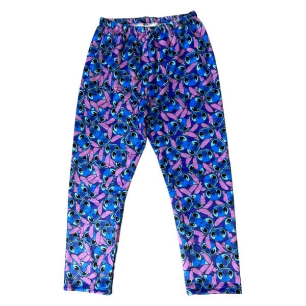 Pantalón Polar Soft Unisex Azul Stitch unisex invierno