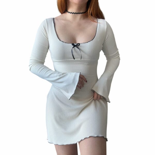 vestido manga larga coquette pinterest manga oxford corto de mujer para invierno otoño argentina