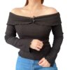 remera manga oxford frizada coquette, kawaii