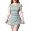 vestido verde corto de mujer, para fiestas, navidad, corset de mujer, moda femenina, vestidos de novia.