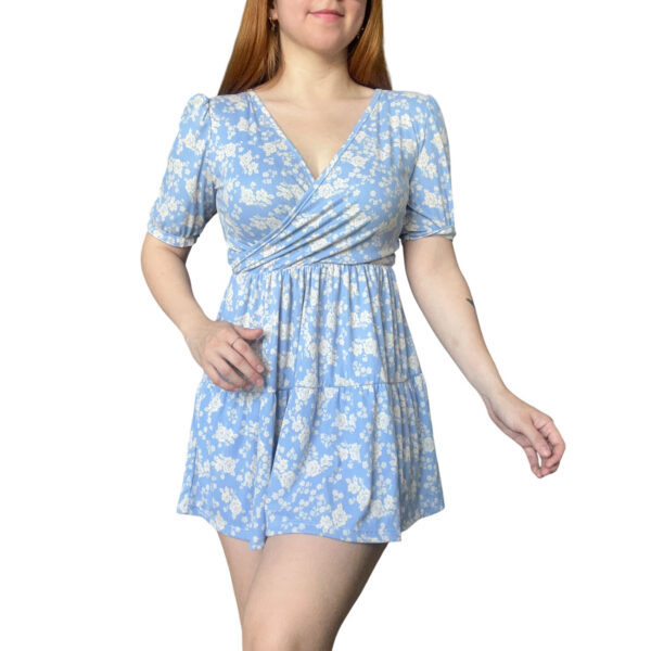 vestido corto de mujer, azul, con short, corto, fiestas, moda argentina, messi ropa, messi remeras, argentina moda