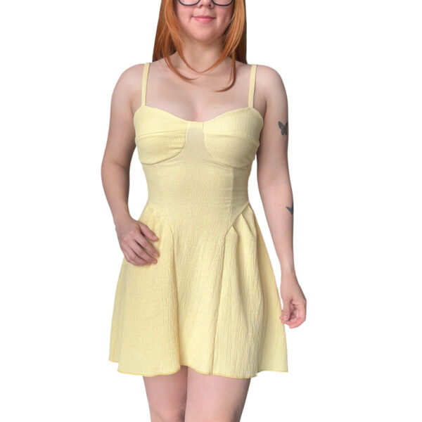 Vestido Amarillo Ophelia, vestidos de mujer, moda 2025