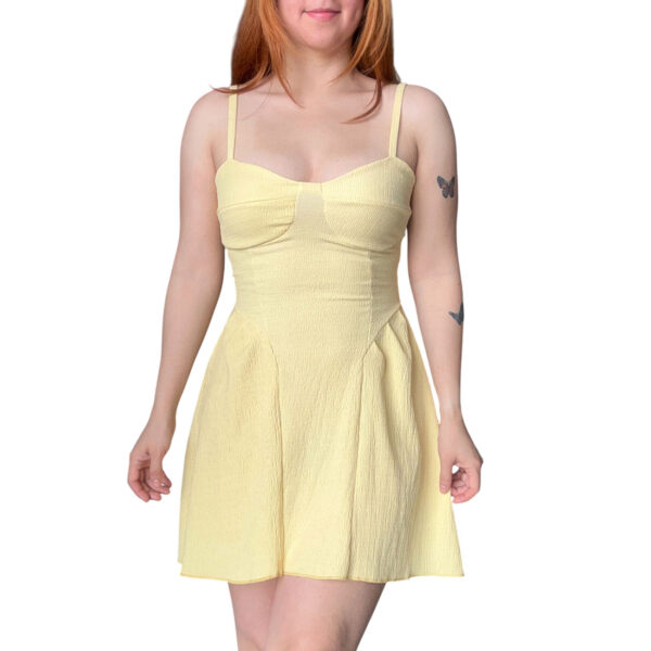Vestido Amarillo Ophelia, vestidos de mujer, moda 2025, tendencias primavera verano, kawaii, coquette, dollette