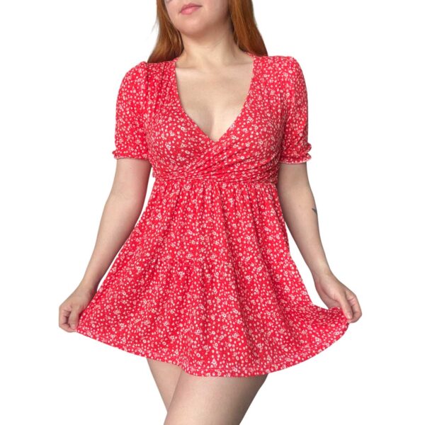 Vestido Rojo con short Midnight de mujer verano primavera argentina moda