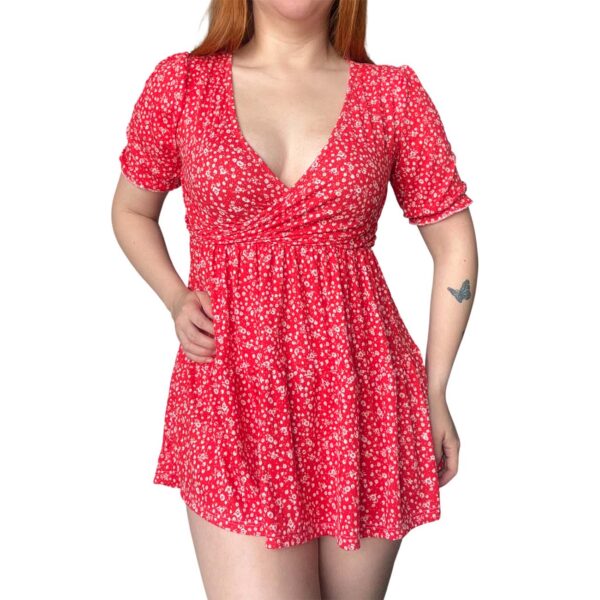 Vestido Rojo con short Midnight de mujer verano primavera argentina moda kawaii