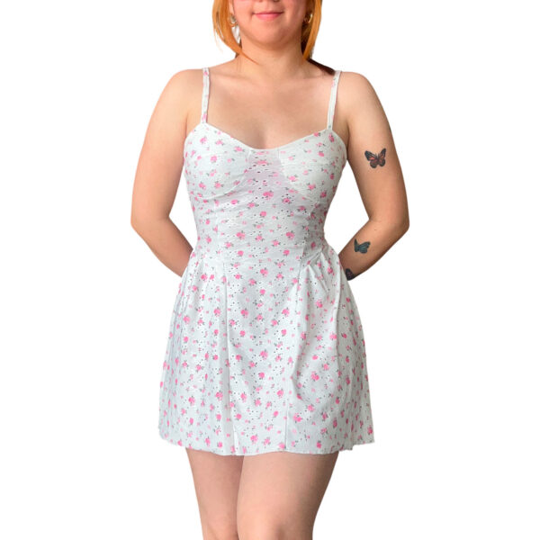 vestido de mujer blanco corto