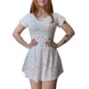 vestido blanco con cereza pinterest