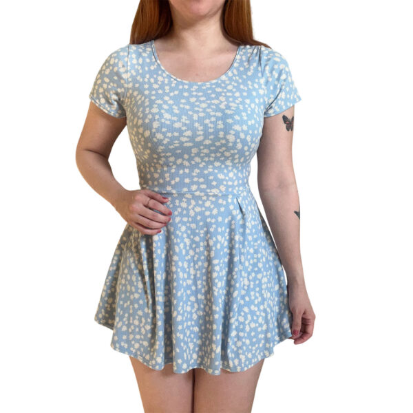 Vestido Celeste con short Pinterest