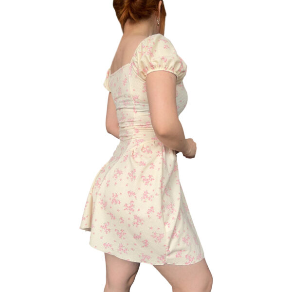 Alternative view of Vestido Lana Coquette Crema Floreado