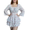 Vestido Doble Volado Manga Larga Lili