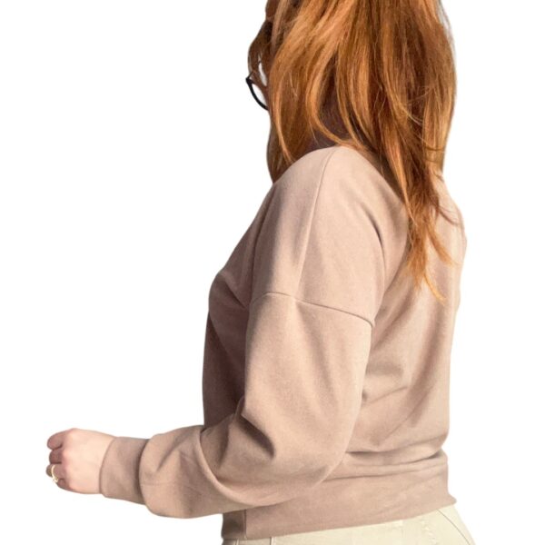 Buzo Bordado Beige Uba Facultades Tela Darlon Rib Frizada Unisex
